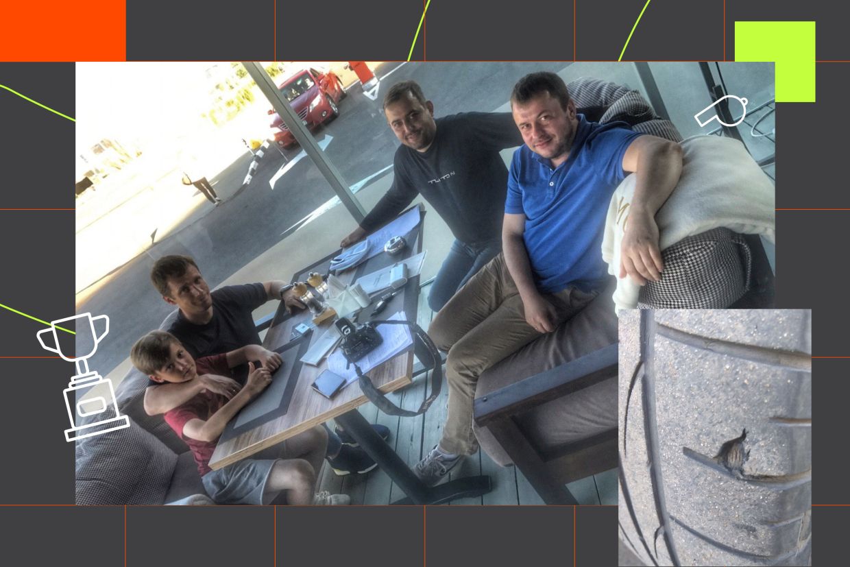 Денис Целых и Олег Лысенко в гостях у Виктора Гончаренко в Минске