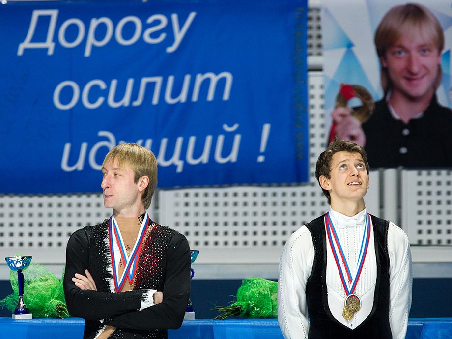 Евгений Плющенко и Максим Ковтун на чемпионате России – 2014