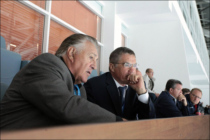 Фил Эспозито и Александр Медведев Фил Эспозито и Александр Медведев