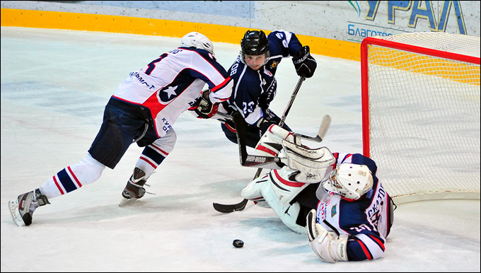 14 января 2013 года. Рязань. Регулярный чемпионат ВХЛ. ХК "Рязань" — "Зауралье" — 3:2 14 января 2013 года. Рязань. Регулярный чемпионат ВХЛ. ХК "Рязань" — "Зауралье" — 3:2