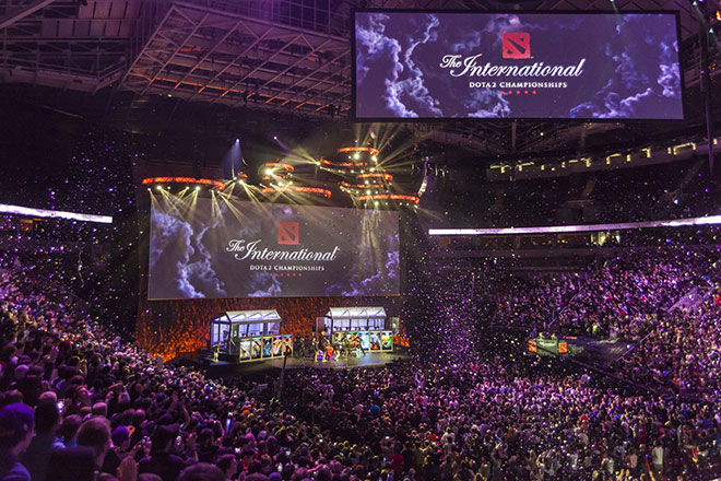 KeyArena во время The International KeyArena во время The International