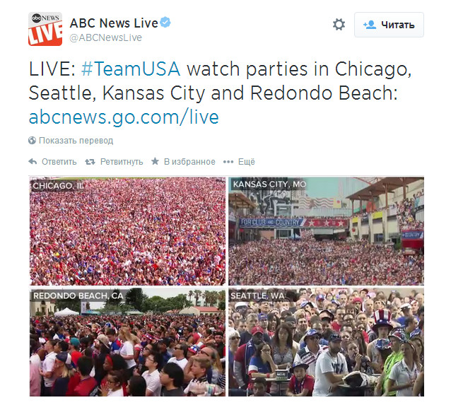 Источник — @ABCNewsLive Источник — @ABCNewsLive