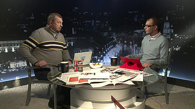 Сергей Гимаев и Роман Чернявский в программе "Трибуна" Сергей Гимаев и Роман Чернявский в программе "Трибуна"