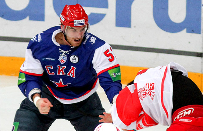 31 октября 2011 года. Санкт-Петербург. Регулярный чемпионат КХЛ. СКА — "Спартак" — 3:1 31 октября 2011 года. Санкт-Петербург. Регулярный чемпионат КХЛ. СКА — "Спартак" — 3:1