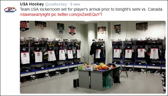 Источник — twitter.com/usahockey Источник — twitter.com/usahockey