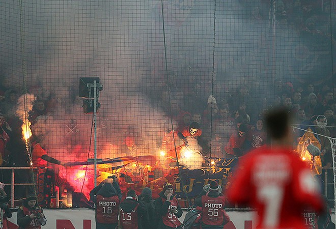 На матче «Спартак» — ЦСКА На матче «Спартак» — ЦСКА