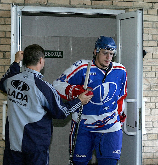 Григоренко в форме тольяттинской «Лады» в сезоне-2004/05