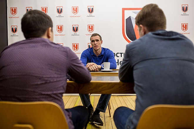 Сергей Быков в гостях у «Чемпионата» Сергей Быков в гостях у «Чемпионата»