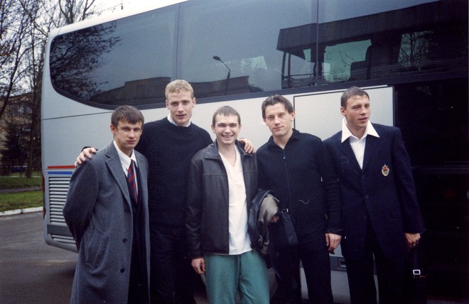 С Семаком, Ярошиком, Оличем и Поповым