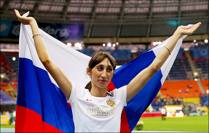 Екатерина Конева выиграла серебро в тройном прыжке Екатерина Конева выиграла серебро в тройном прыжке