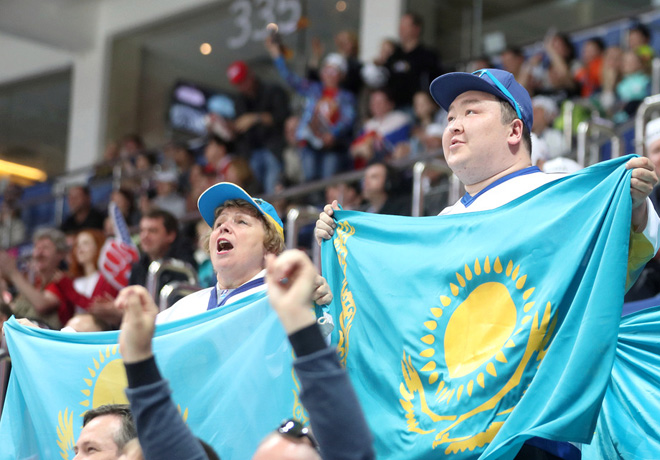 Болельщики сборной Казахстана