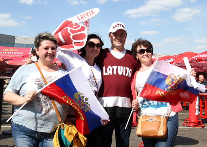 Болельщики сборной Латвии