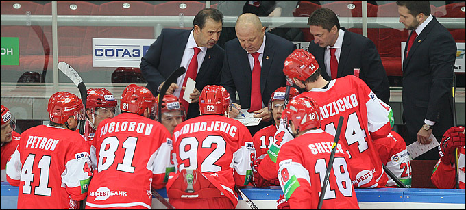 14 ноября 2012 года. Москва. Регулярный чемпионат КХЛ. "Спартак" — "Салават Юлаев" — 2:3 (ПБ) 14 ноября 2012 года. Москва. Регулярный чемпионат КХЛ. "Спартак" — "Салават Юлаев" — 2:3 (ПБ)