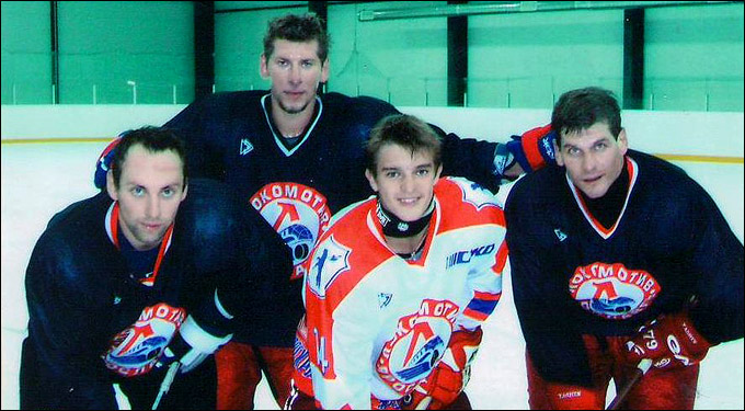 Александр Буйницкий и звезды "Локомотива", 2005 год Александр Буйницкий и звезды "Локомотива", 2005 год