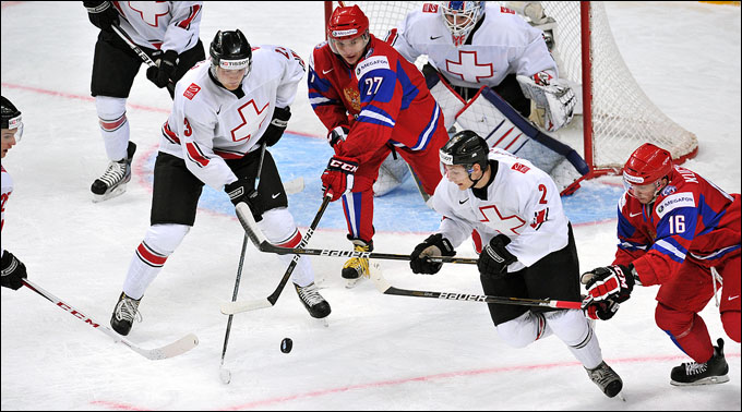 2 января 2013 года. Уфа. Молодежный чемпионат мира. 1/4 финала. Россия — Швейцария — 4:3 (ПБ) 2 января 2013 года. Уфа. Молодежный чемпионат мира. 1/4 финала. Россия — Швейцария — 4:3 (ПБ)