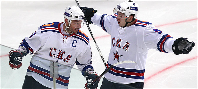 8 октября 2012 года. Москва. Регулярный чемпионат КХЛ. ЦСКА — СКА — 2:4 8 октября 2012 года. Москва. Регулярный чемпионат КХЛ. ЦСКА — СКА — 2:4