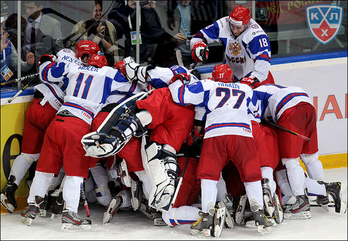 5 января 2013 года. Уфа. Молодежный чемпионат мира. Матч за 3-е место. Канада — Россия — 5:6 (ОТ) 5 января 2013 года. Уфа. Молодежный чемпионат мира. Матч за 3-е место. Канада — Россия — 5:6 (ОТ)