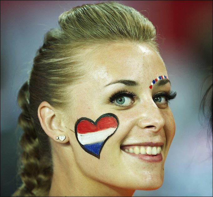 Болельщица сборной Голландии Болельщица сборной Голландии