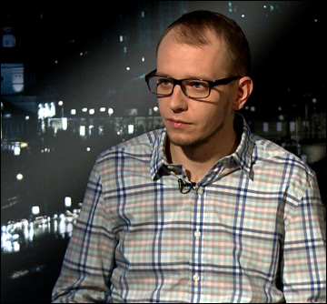 Ведущий "Трибуны" на КХЛ-ТВ Роман Чернявский Ведущий "Трибуны" на КХЛ-ТВ Роман Чернявский