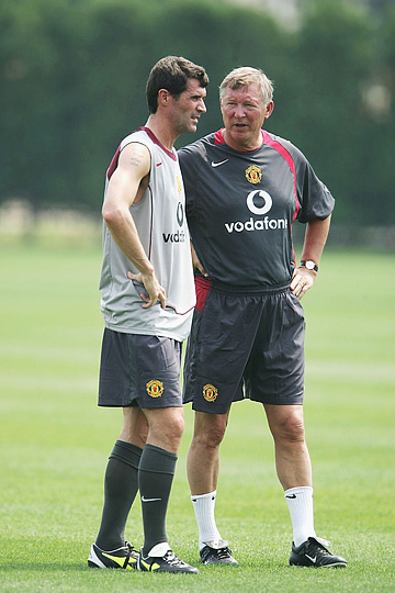 Рой Кин и Алекс Фергюсон