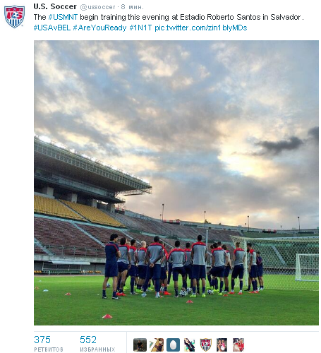 Источник — @ussoccer Источник — @ussoccer