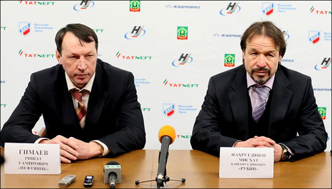 19 апреля 2011 года. Альметьевск. Плей-офф ВХЛ. Финал. "Нефтяник" — "Рубин" — 2:4. 19 апреля 2011 года. Альметьевск. Плей-офф ВХЛ. Финал. "Нефтяник" — "Рубин" — 2:4.