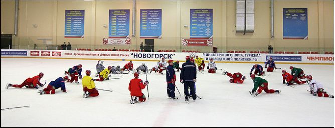 19 апреля 2011 года. Новогорск. Тренировка сборной России. 19 апреля 2011 года. Новогорск. Тренировка сборной России.