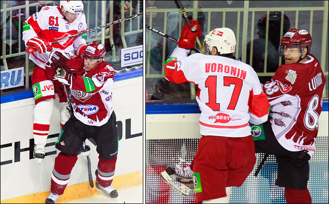 20 ноября 2011 года. Рига. Регулярный чемпионат КХЛ. "Динамо" (Рига) — "Спартак" — 4:1 20 ноября 2011 года. Рига. Регулярный чемпионат КХЛ. "Динамо" (Рига) — "Спартак" — 4:1