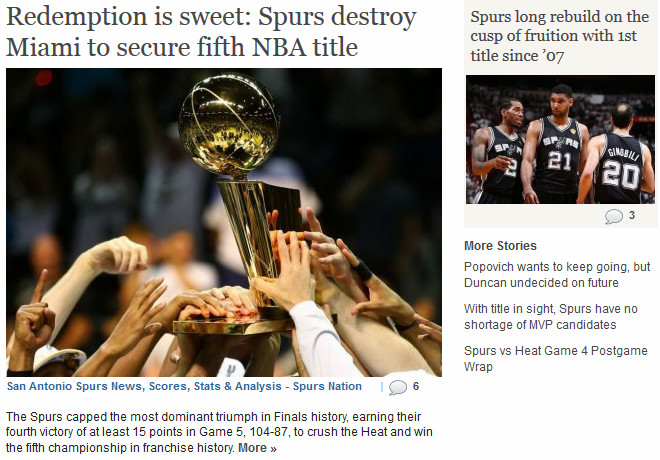 Spurs Nation: «Сладкая месть: «Сан-Антонио» завершил серию в короткие сроки» Spurs Nation: «Сладкая месть: «Сан-Антонио» завершил серию в короткие сроки»