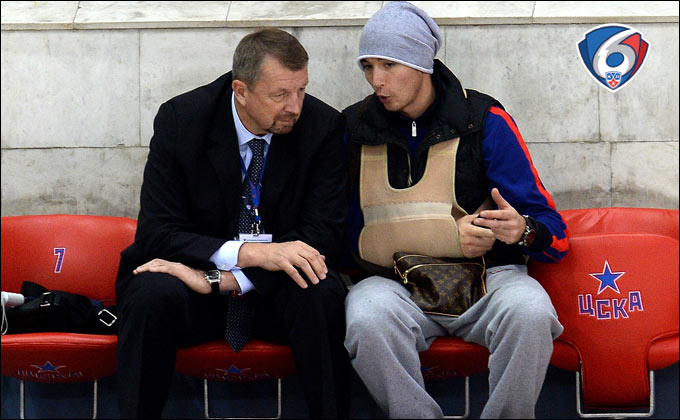 ЦСКА (Москва) — "Торпедо" (Нижний Новгород). Сергей Гимаев, Геннадий Столяров ЦСКА (Москва) — "Торпедо" (Нижний Новгород). Сергей Гимаев, Геннадий Столяров