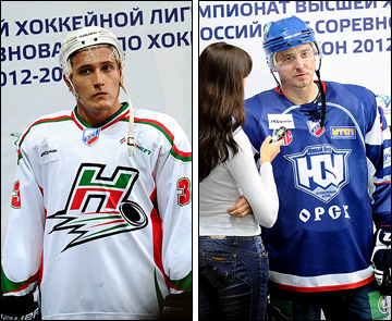 21 ноября 2012 года. Орск. Регулярный чемпионат ВХЛ. "Южный Урал" — "Нефтяник" — 2:0. Александр Щербина и Владимир Воронцов 21 ноября 2012 года. Орск. Регулярный чемпионат ВХЛ. "Южный Урал" — "Нефтяник" — 2:0. Александр Щербина и Владимир Воронцов