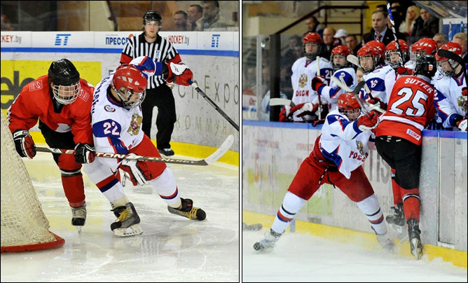 20.04.2010. Чемпионат мира U-18. Россия - Швейцария - 4:3. Фото 02. 20.04.2010. Чемпионат мира U-18. Россия - Швейцария - 4:3. Фото 02.