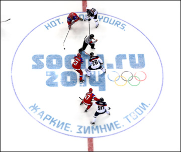 16 февраля 2014 года. Сочи. XXII зимние Олимпийские игры. Хоккей. Групповой этап. Россия — Словакия — 1:0 (ПБ) 16 февраля 2014 года. Сочи. XXII зимние Олимпийские игры. Хоккей. Групповой этап. Россия — Словакия — 1:0 (ПБ)