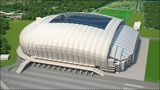 Новенький Municipal Stadium во Вроцлаве Новенький Municipal Stadium во Вроцлаве