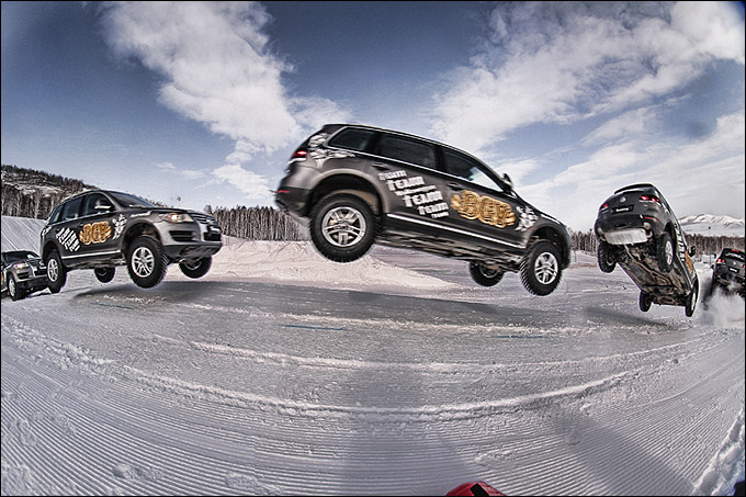 В 2009 году Volkswagen Toureg на соревнованиях BGV Fest сделал трюк под названием Big Air В 2009 году Volkswagen Toureg на соревнованиях BGV Fest сделал трюк под названием Big Air