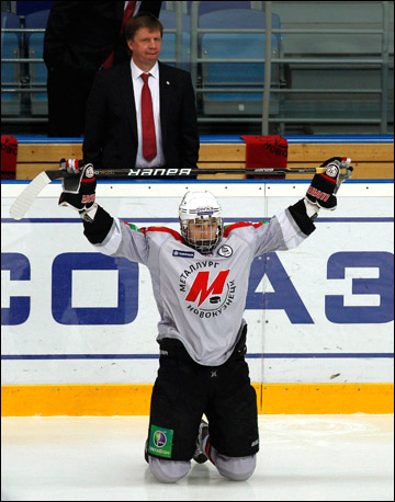 26 февраля 2012 года. Мытищи. Регулярный чемпионат КХЛ. "Атлант" — "Металлург" (Новокузнецк) — 1:4 26 февраля 2012 года. Мытищи. Регулярный чемпионат КХЛ. "Атлант" — "Металлург" (Новокузнецк) — 1:4