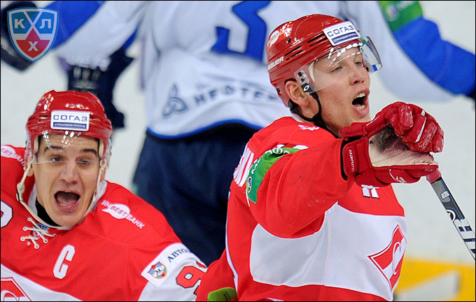 18 ноября 2012 года. Сокольники. Регулярный чемпионат КХЛ. "Спартак" — "Нефтехимик" — 2:1 18 ноября 2012 года. Сокольники. Регулярный чемпионат КХЛ. "Спартак" — "Нефтехимик" — 2:1