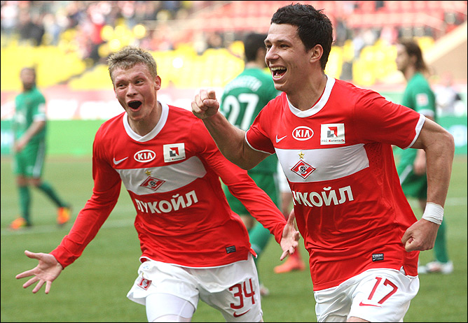 Радость игроков "Спартака" Радость игроков "Спартака"