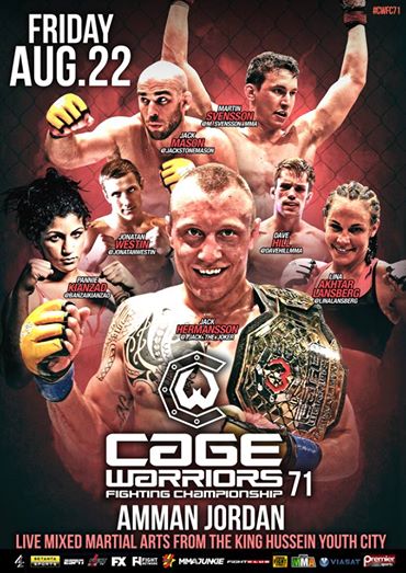 Постер к турниру CWFC 71 Постер к турниру CWFC 71