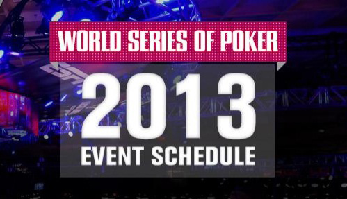 Полное расписание доступно на WSOP.com Полное расписание доступно на WSOP.com