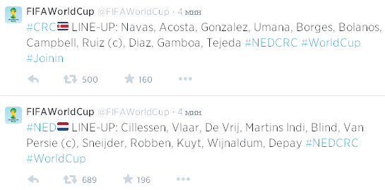 Источник — @FIFAWorldCup Источник — @FIFAWorldCup