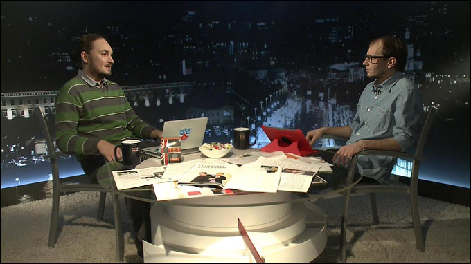 Фарид Бектемиров и Роман Чернявский в программе "Трибуна" Фарид Бектемиров и Роман Чернявский в программе "Трибуна"