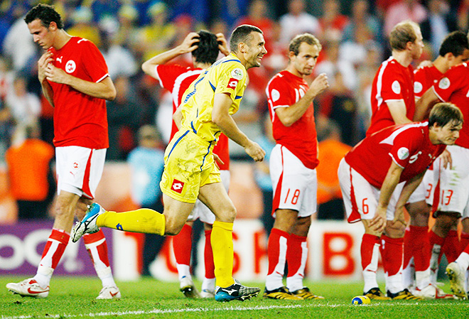 2006: ШВЕЙЦАРИЯ – УКРАИНА – 0:0 (по пенальти – 0:3) 2006: ШВЕЙЦАРИЯ – УКРАИНА – 0:0 (по пенальти – 0:3)