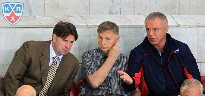 Слава ЦСКА и российского хоккея: Алексей Касатонов, Виктор Васильевич Тихонов и Вячеслав Фетисов Слава ЦСКА и российского хоккея: Алексей Касатонов, Виктор Васильевич Тихонов и Вячеслав Фетисов