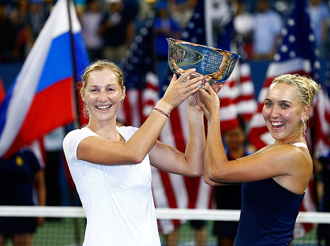 Веснина и Макарова стали чемпионками US Open в паре Веснина и Макарова стали чемпионками US Open в паре