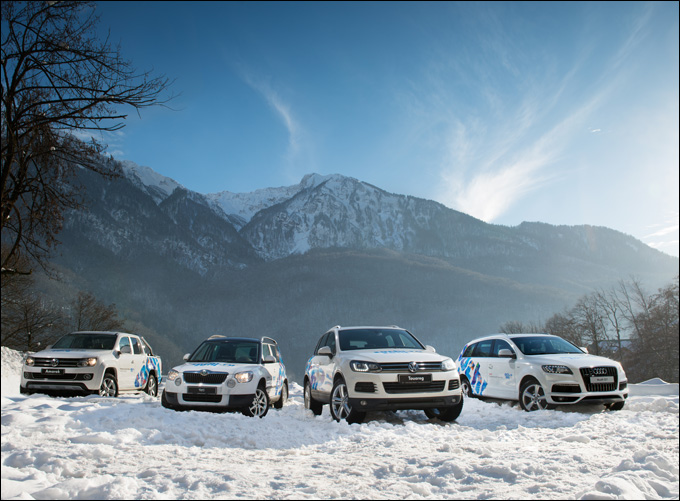 Официальный автопарк "Сочи — 2014": автомобили марок Volkswagen, Audi, ŠKODA, Volkswagen Коммерческие автомобили Официальный автопарк "Сочи — 2014": автомобили марок Volkswagen, Audi, ŠKODA, Volkswagen Коммерческие автомобили