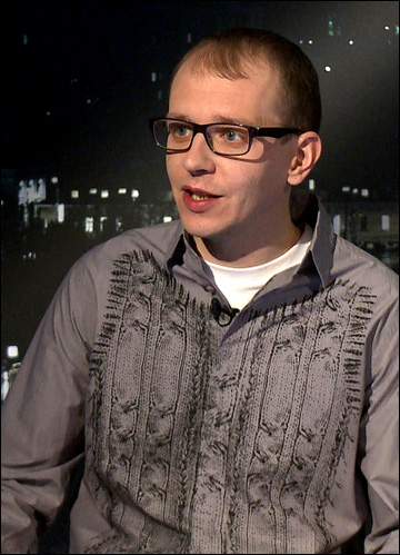 Ведущий "Трибуны" на КХЛ ТВ Роман Чернявский Ведущий "Трибуны" на КХЛ ТВ Роман Чернявский
