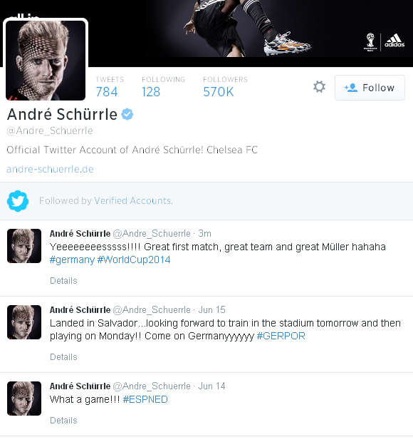 Источник — @Andre_Schuerrle Источник — @Andre_Schuerrle