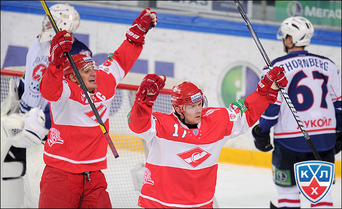 20 января 2013 года. Сокольники. Регулярный чемпионат КХЛ. "Спартак" — "Торпедо" — 2:1 20 января 2013 года. Сокольники. Регулярный чемпионат КХЛ. "Спартак" — "Торпедо" — 2:1