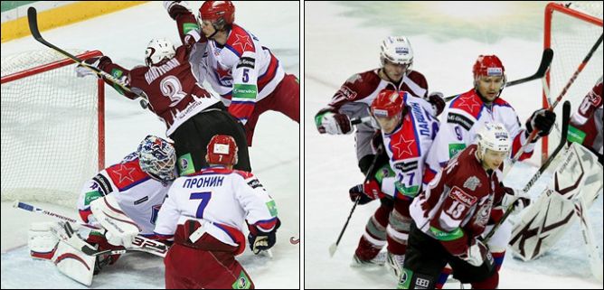1 февраля 2011 года. Регулярный чемпионат КХЛ. Рига. "Динамо" Р — ЦСКА — 1:2. 1 февраля 2011 года. Регулярный чемпионат КХЛ. Рига. "Динамо" Р — ЦСКА — 1:2.